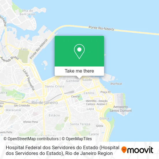 Hospital Federal dos Servidores do Estado map
