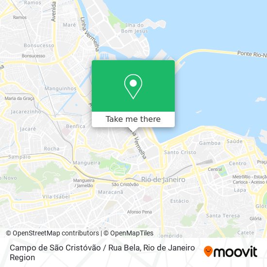 Campo de São Cristóvão / Rua Bela map