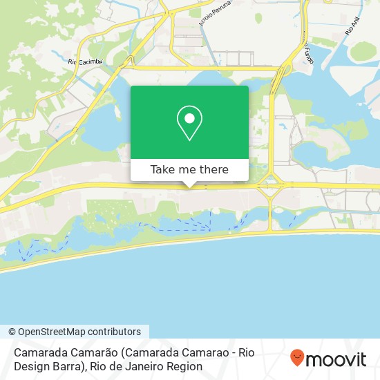 Mapa Camarada Camarão (Camarada Camarao - Rio Design Barra)