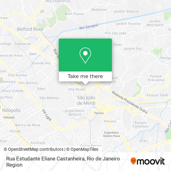 Rua Estudante Eliane Castanheira map