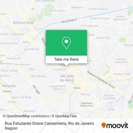 Rua Estudante Eliane Castanheira map