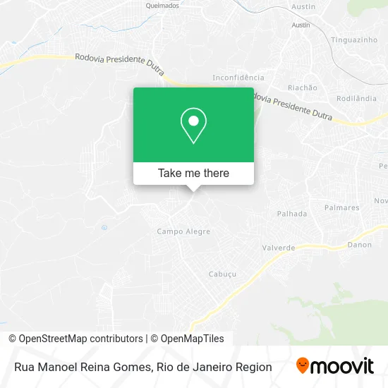 Rua Manoel Reina Gomes map