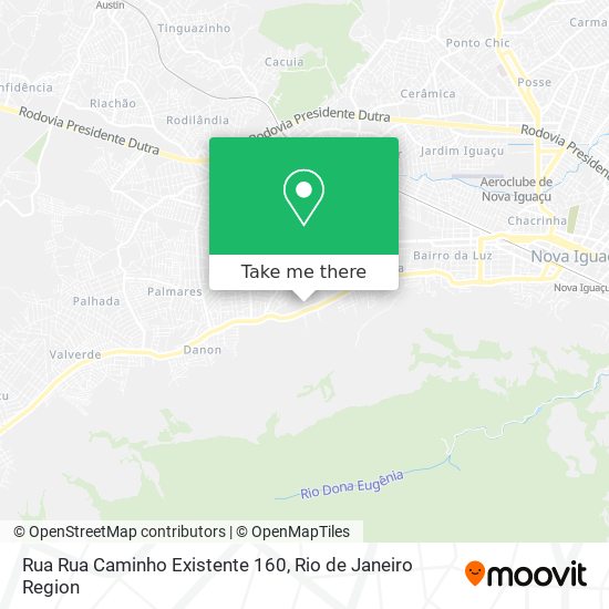 Rua Rua Caminho Existente 160 map