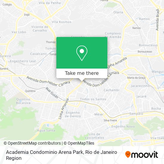 Academia Condominio Arena Park map