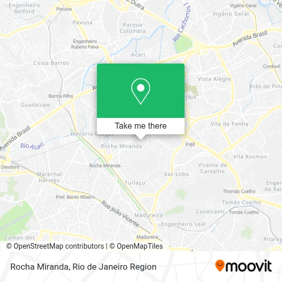 Rocha Miranda map
