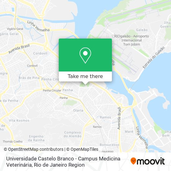 Universidade Castelo Branco - Campus Medicina Veterinária map