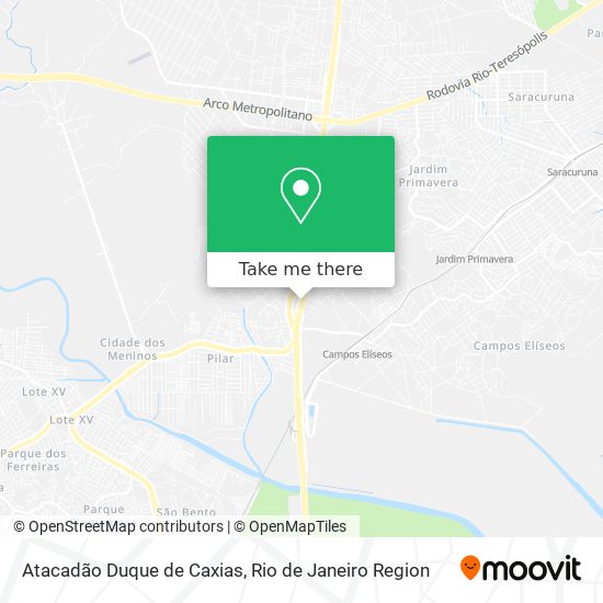 Atacadão Duque de Caxias map