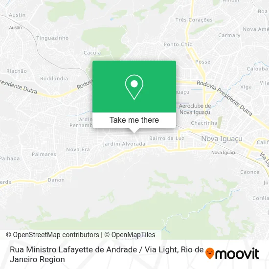Rua Ministro Lafayette de Andrade / Via Light map