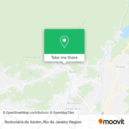 Rodoviária de Xerém map