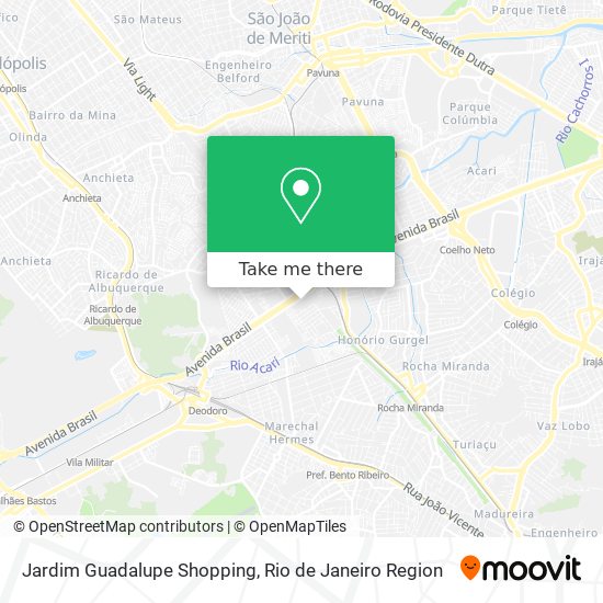 Jardim Guadalupe Shopping map