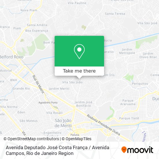 Avenida Deputado José Costa França / Avenida Campos map