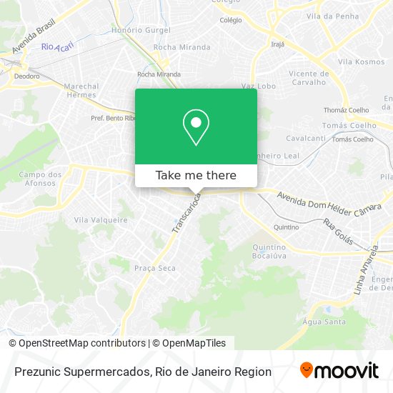 Mapa Prezunic Supermercados