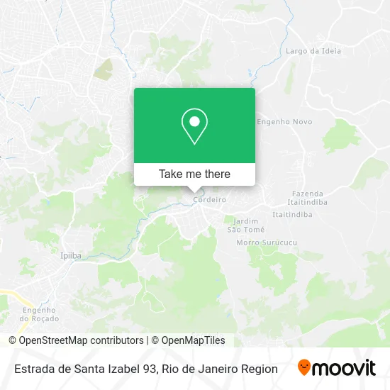 Estrada de Santa Izabel 93 map