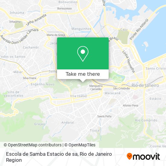 Escola de Samba Estacio de sa map