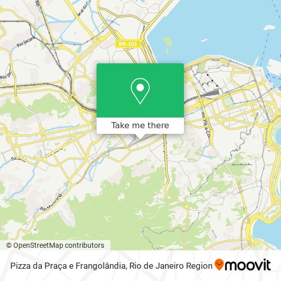 Mapa Pizza da Praça e Frangolândia