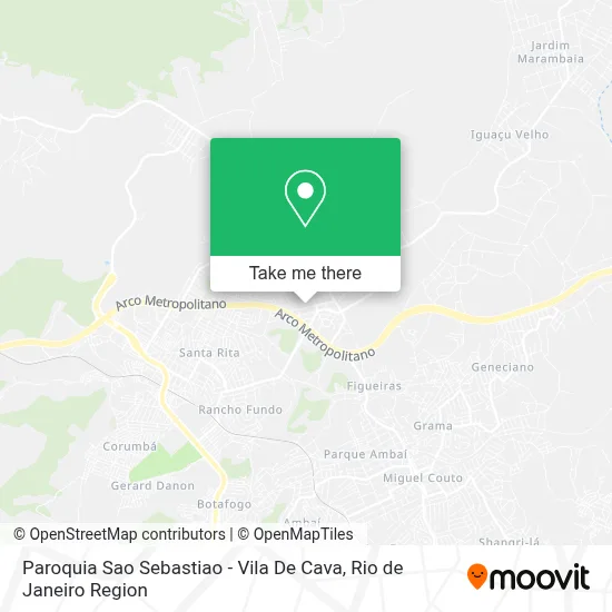 Paroquia Sao Sebastiao - Vila De Cava map