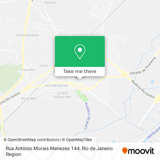 Mapa Rua Antônio Morais Menezes 144