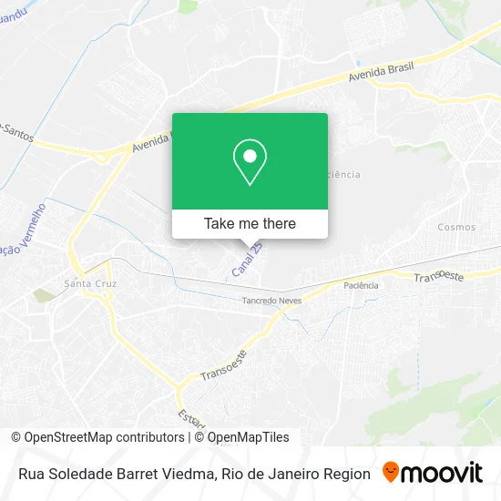Rua Soledade Barret Viedma map