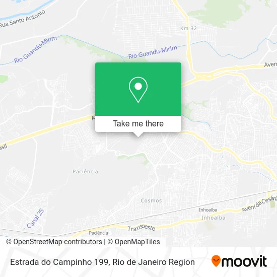 Estrada do Campinho 199 map