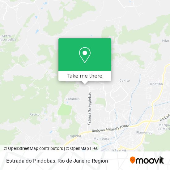 Estrada do Pindobas map