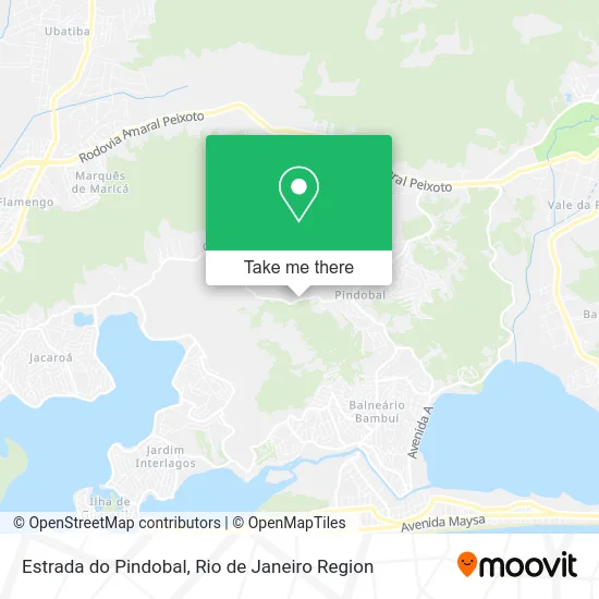 Estrada do Pindobal map