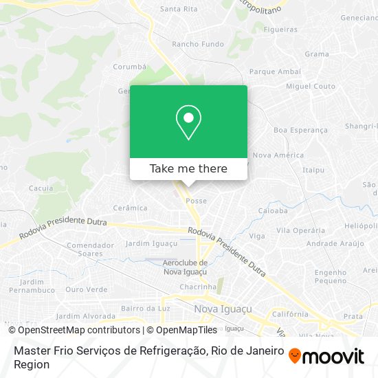 Master Frio Serviços de Refrigeração map