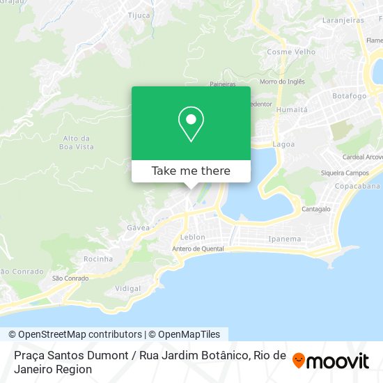 Praça Santos Dumont / Rua Jardim Botânico map