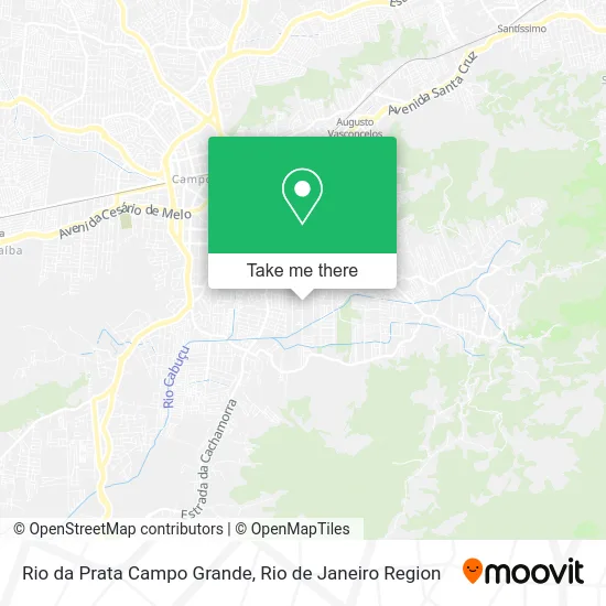 Rio da Prata Campo Grande map