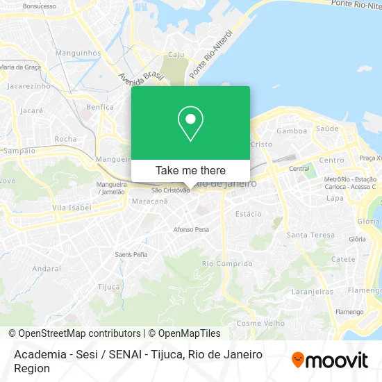 Academia - Sesi / SENAI - Tijuca map