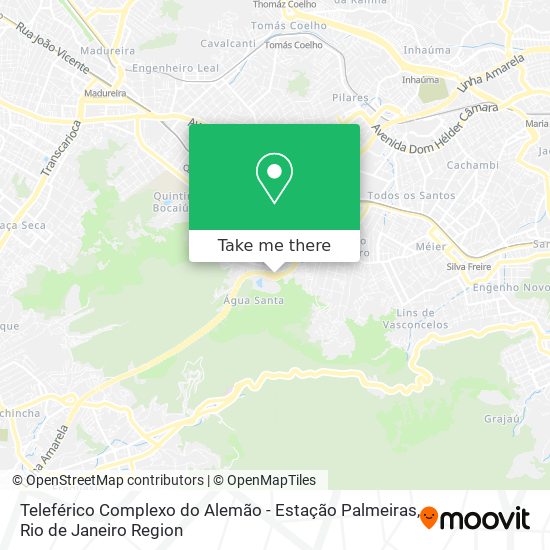 Teleférico Complexo do Alemão - Estação Palmeiras map