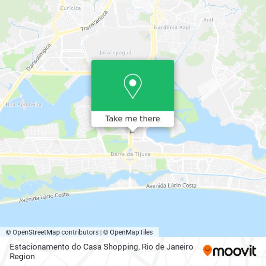 Estacionamento do Casa Shopping map