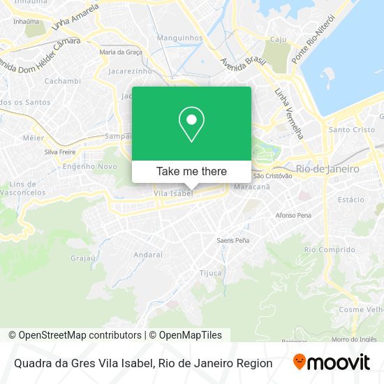 Quadra da Gres Vila Isabel map