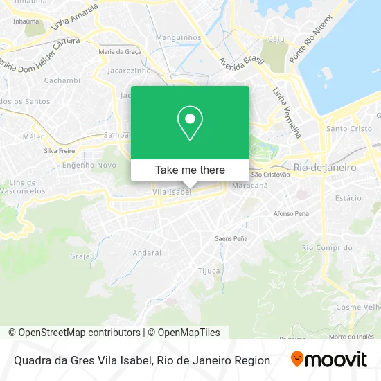 Quadra da Gres Vila Isabel map