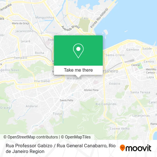 Rua Professor Gabizo / Rua General Canabarro map