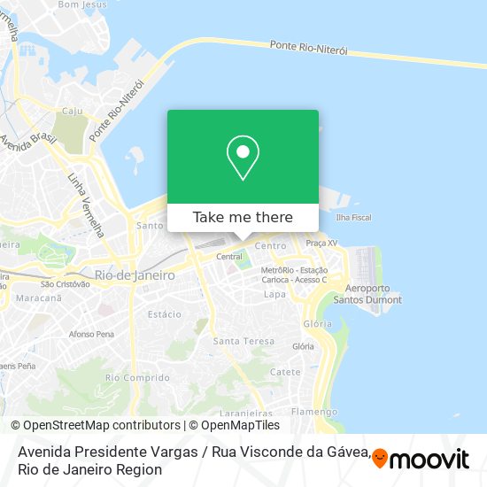 Avenida Presidente Vargas / Rua Visconde da Gávea map