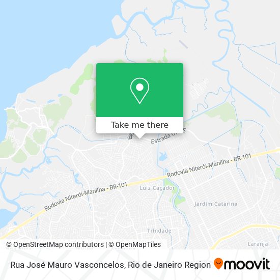 Rua José Mauro Vasconcelos map