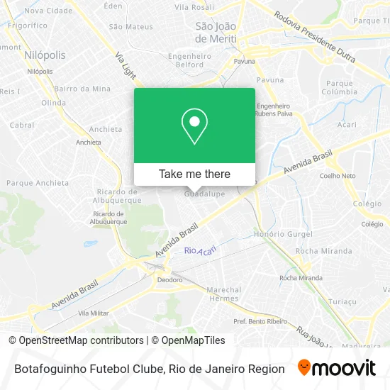 Botafoguinho Futebol Clube map
