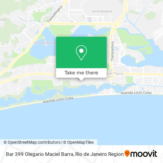 Bar 399 Olegario Maciel Barra map