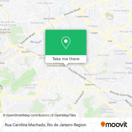 Mapa Rua Carolina Machado