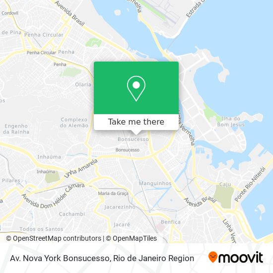 Av. Nova York Bonsucesso map