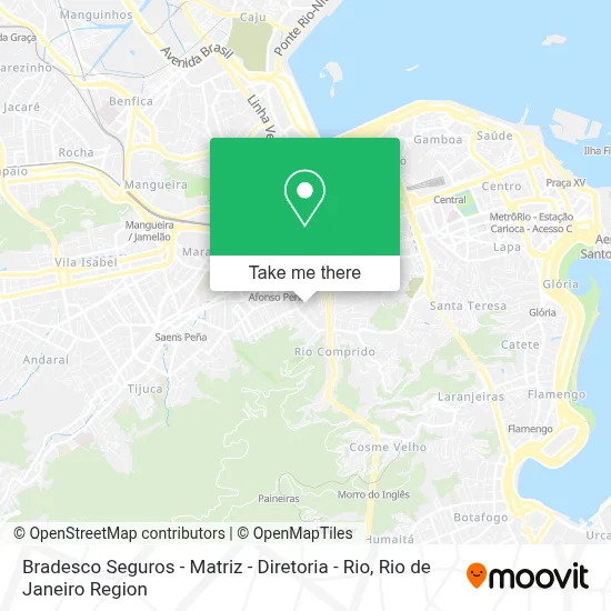 Bradesco Seguros - Matriz - Diretoria - Rio map