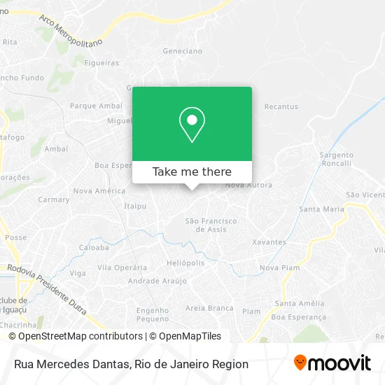 Rua Mercedes Dantas map