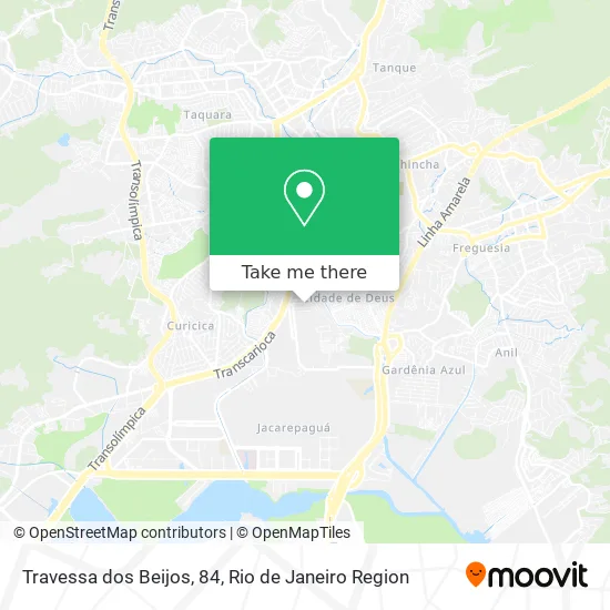 Travessa dos Beijos, 84 map