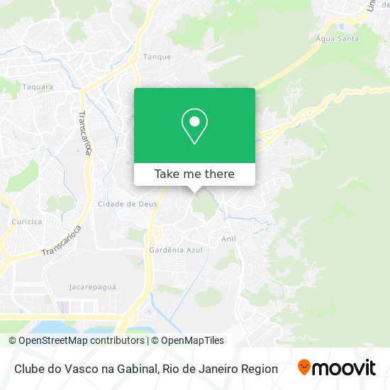 Clube do Vasco na Gabinal map