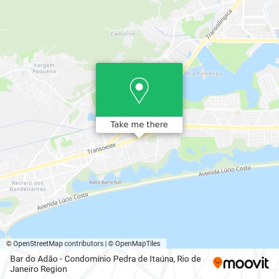 Bar do Adão - Condomínio Pedra de Itaúna map