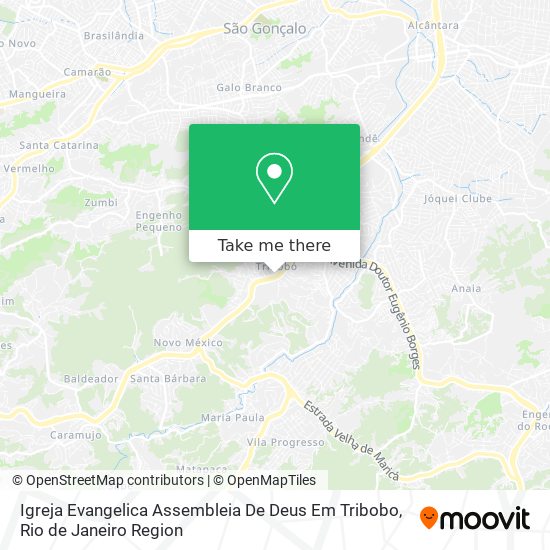 Mapa Igreja Evangelica Assembleia De Deus Em Tribobo