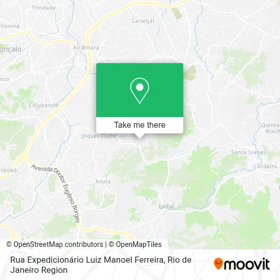 Rua Expedicionário Luiz Manoel Ferreira map