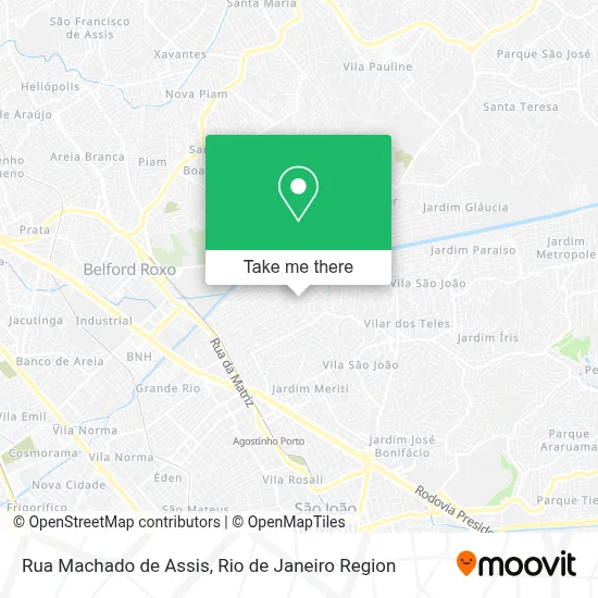 Rua Machado de Assis map