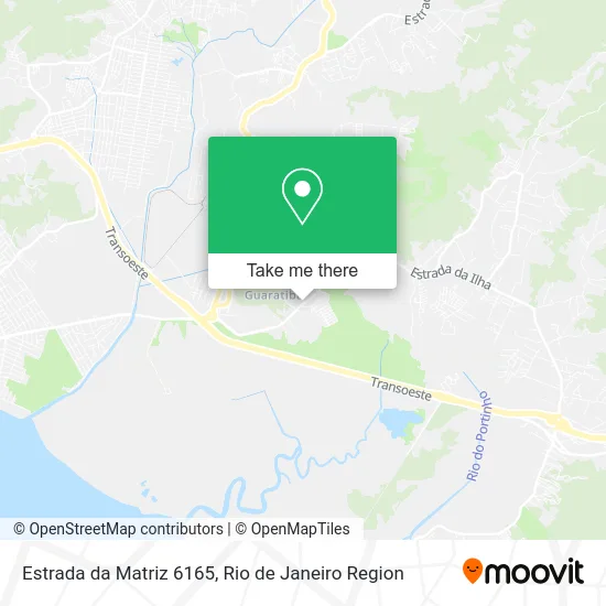 Estrada da Matriz 6165 map