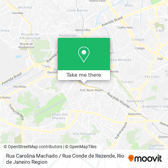 Rua Carolina Machado / Rua Conde de Rezende map
